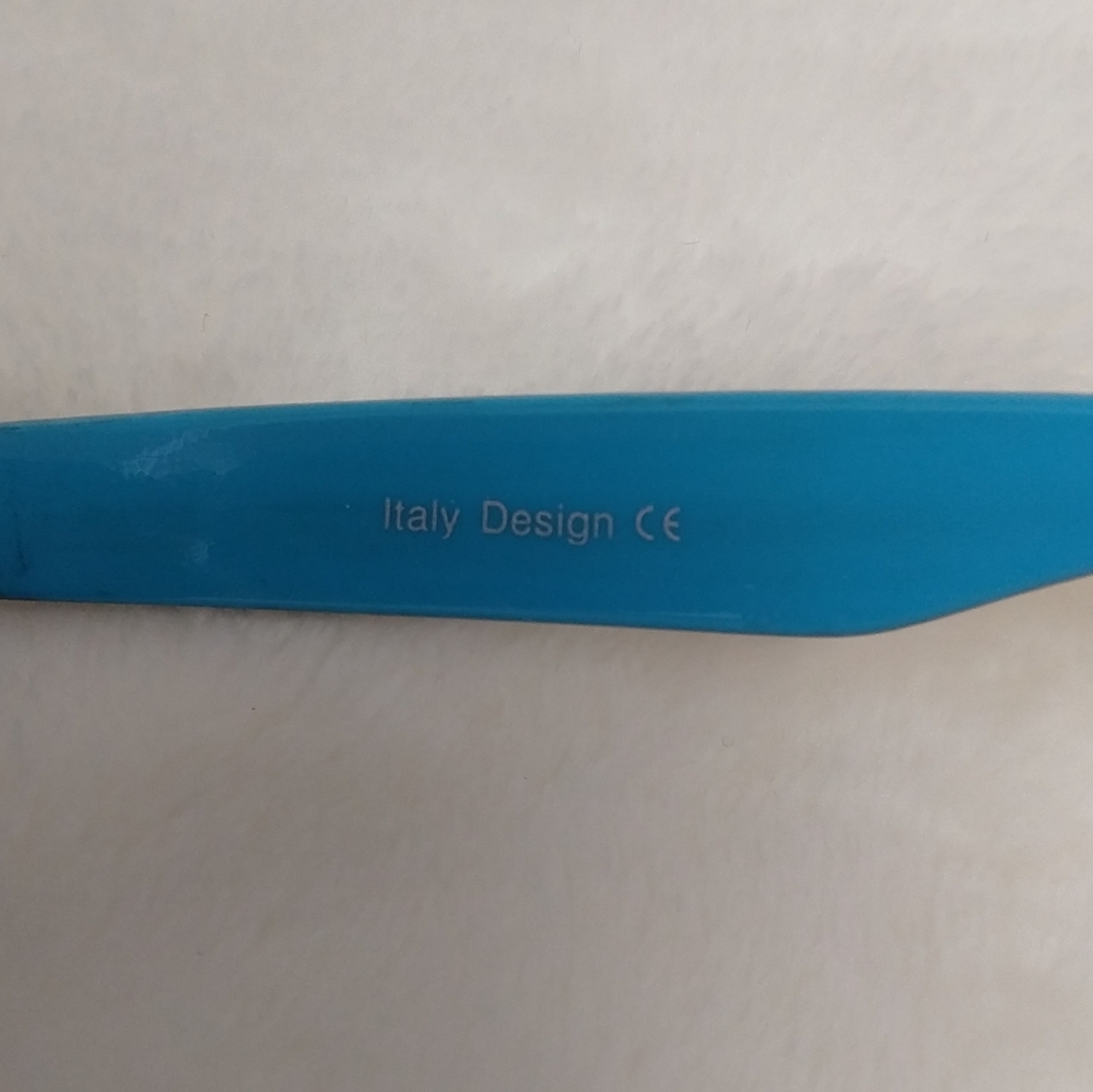 Retro UV 400 Animal Print Sunglasses Blue - Picture 4 of 7